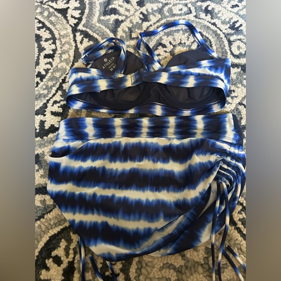 Athleta Blue and White Tie-Dye Bikini Set - Picture 4 of 6